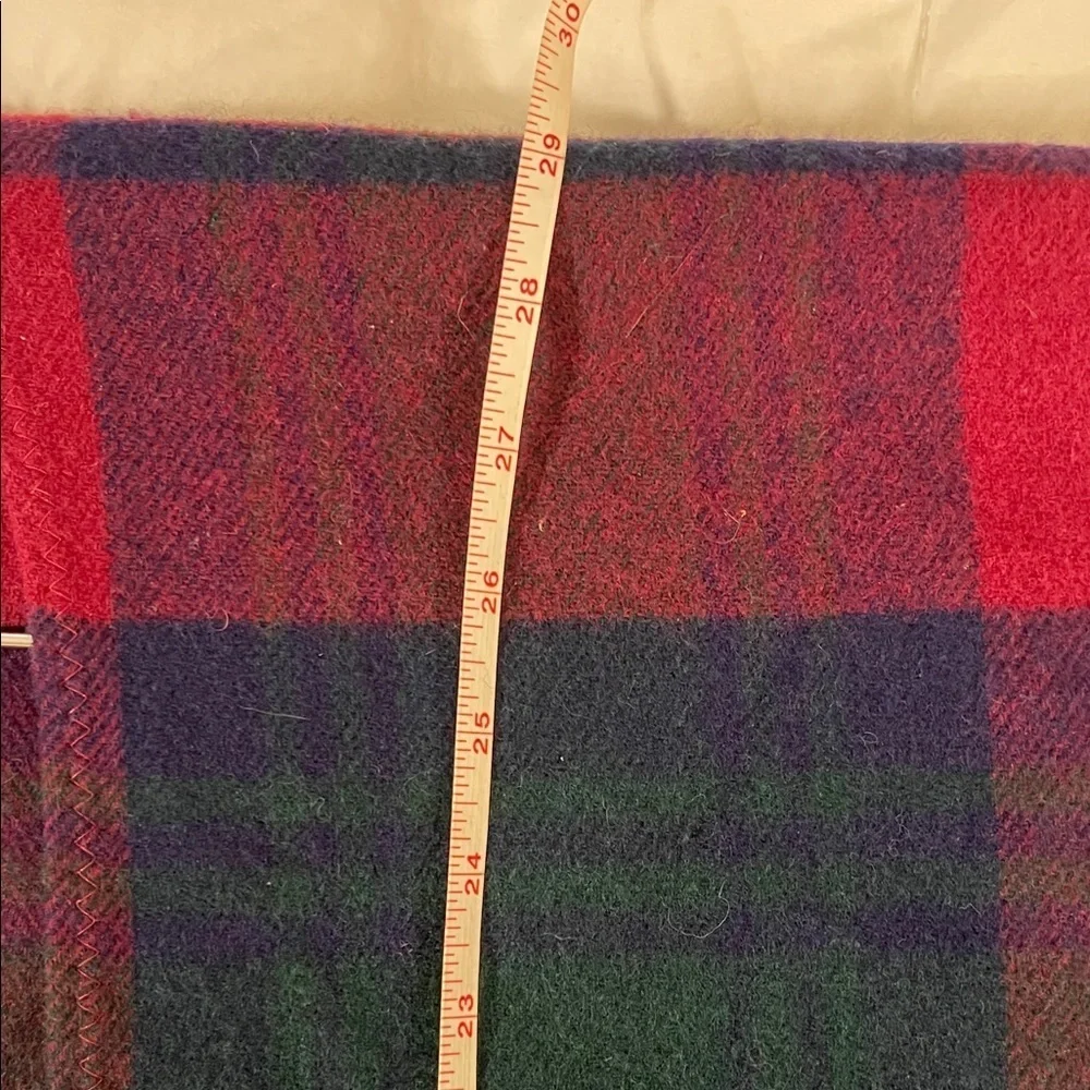 Highland Home Industries Red and Blue Wool Wrap
